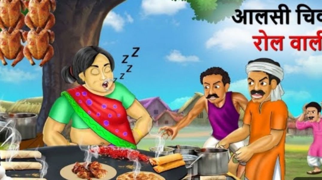 आलसी  पराठे वाली _ Lazy Paratha Seller _ Hindi Kahaniya _ Kahani _ Cartoon